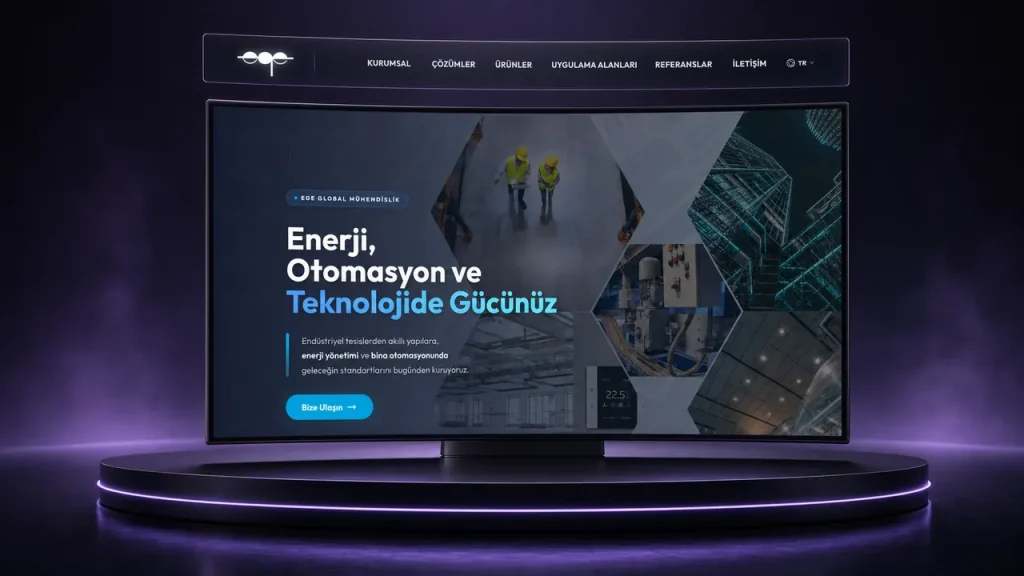 Ege GM web sitesi tasarımı