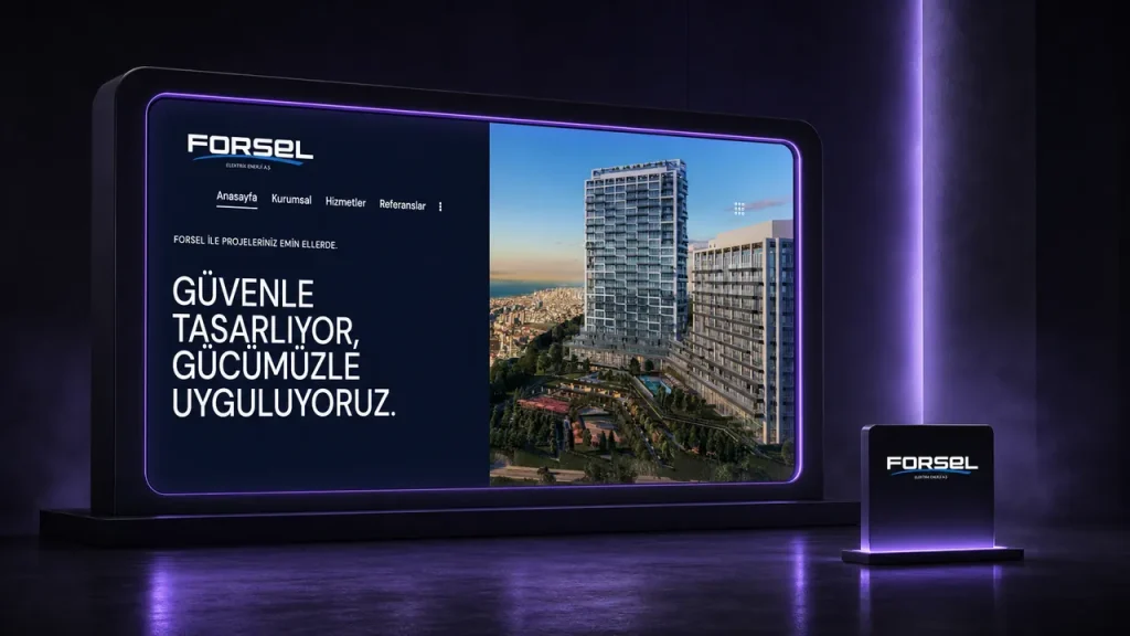 Forsel web sitesi tasarımı
